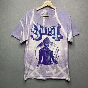 Ghost Demon Papa Emeritus Splatter Dye Boyfriend Fit Girls T-Shirt M
